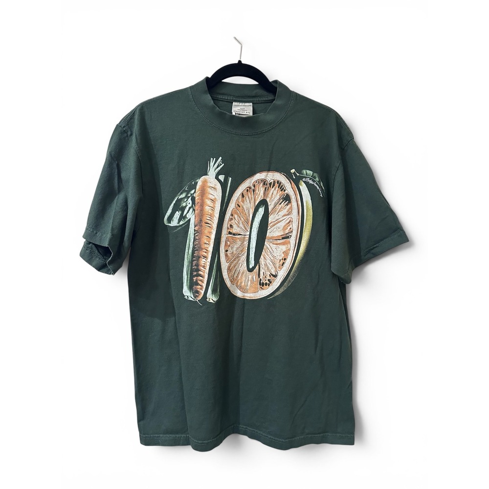 Shaka Wear SuperMAX Heavy Green T-Shirt M 10th Anniversary Ruby Jeans Juicery KC